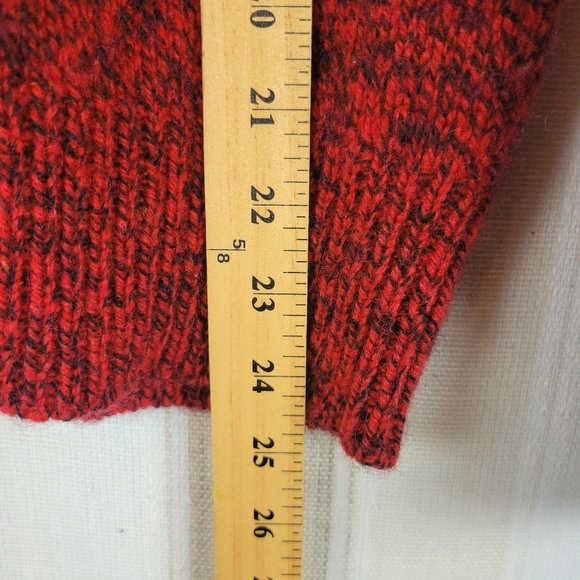 Vintage American Eagle Wool Blend Crewneck Sweater Red Size Medium - Picture 4 of 7
